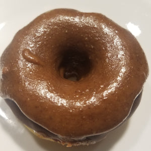 Lo-Ca Chocolate Donut with Almond Butter Drizzle       (Cal 397 Net Carbs 5)